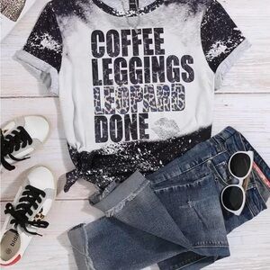 SHEIN Black and White Graphic Tee